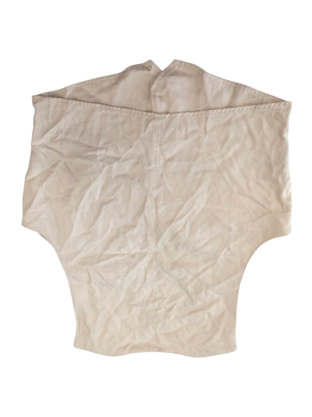 Reformation Cream Buttoned V-Neck Vest - Picture 4 of 12